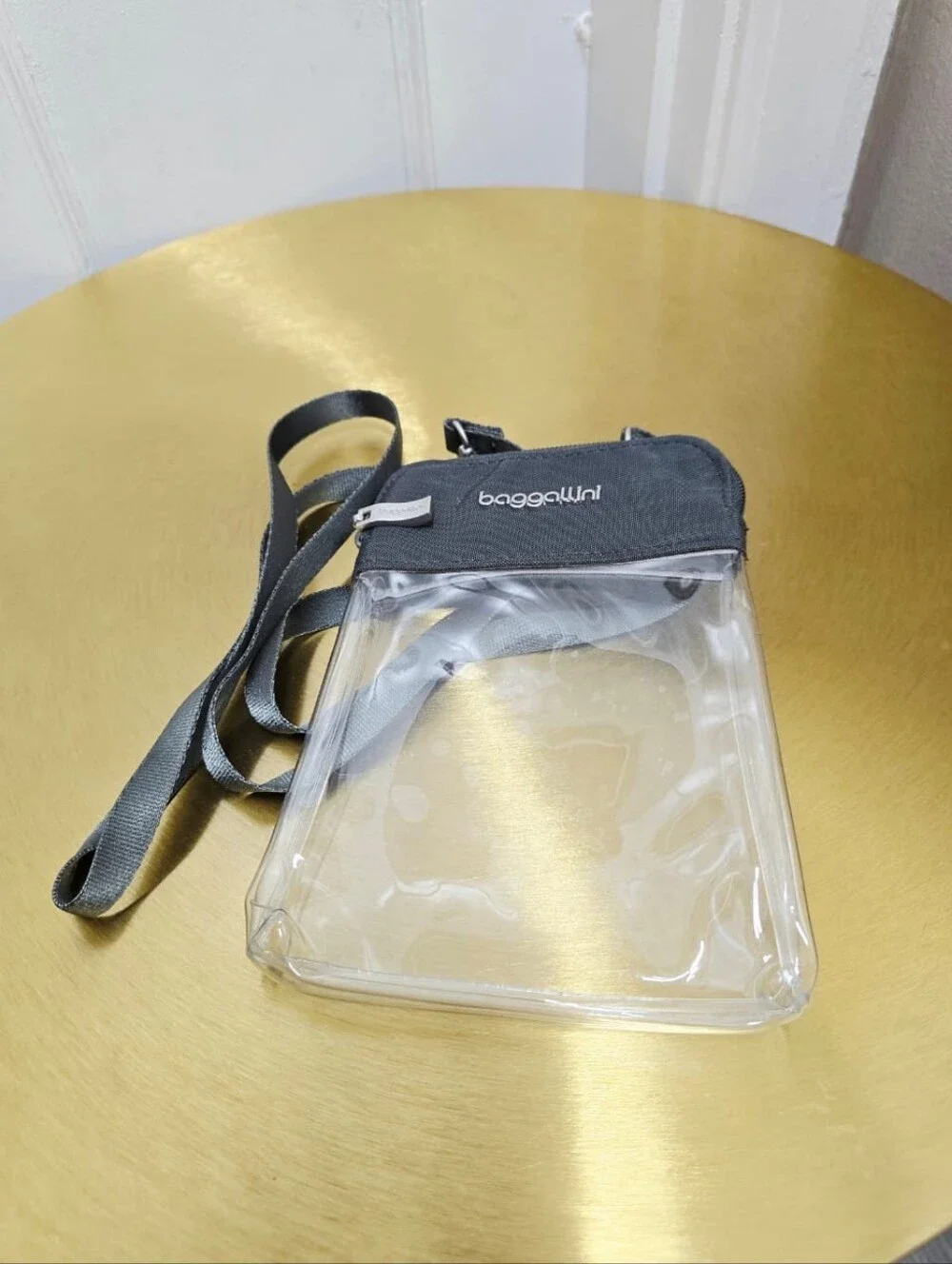 Clear Stadium Explorer Crossbody Bag in Black